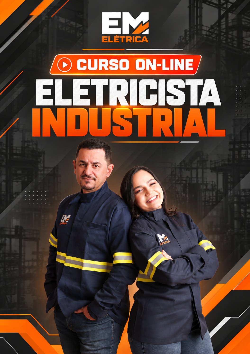 Capa do curso online Eletricista Industrial