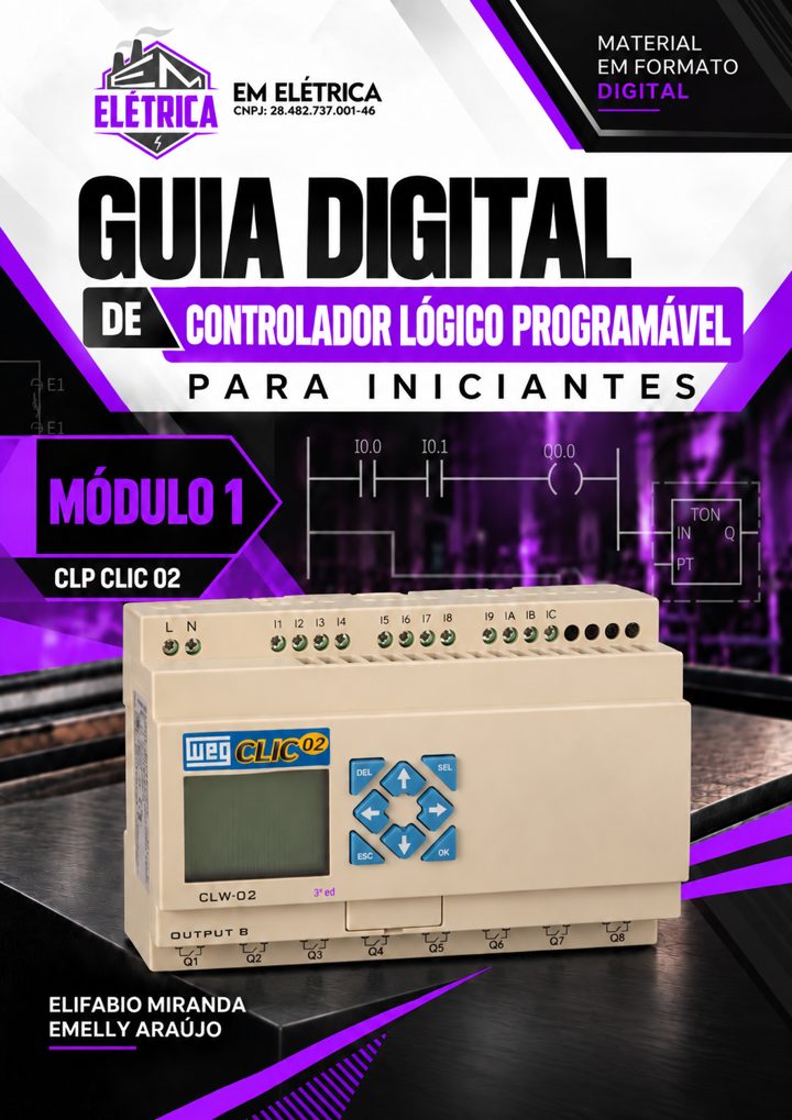 Capa do Guia Digital de Controlador Lógico Programável