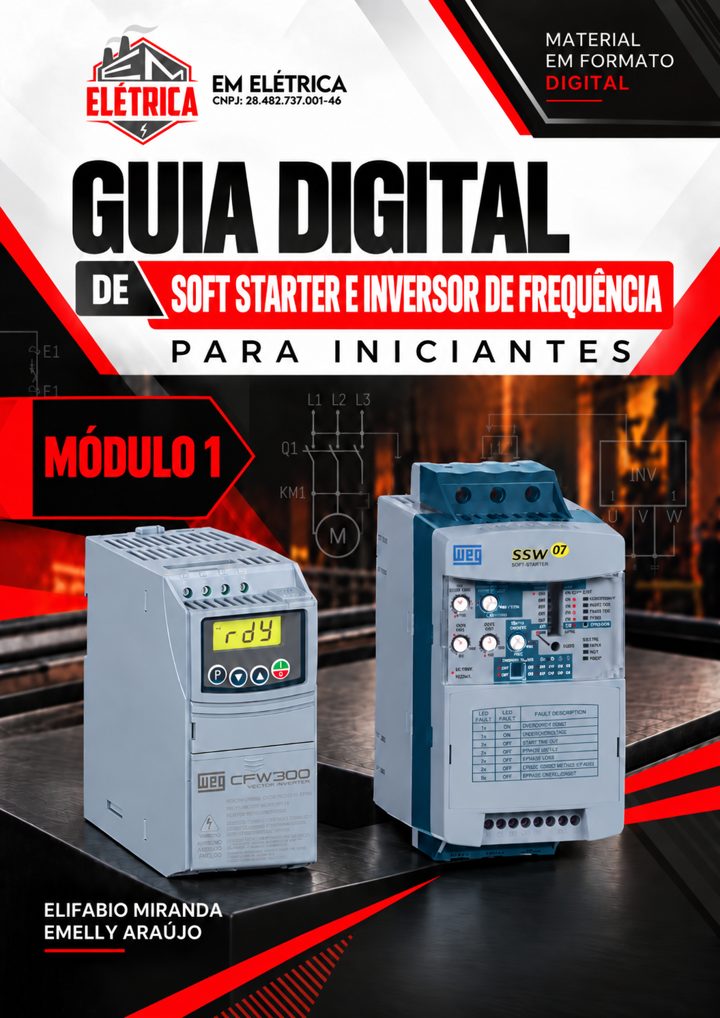 Capa do Guia Digital de Soft Starter e Inversor de Frequência